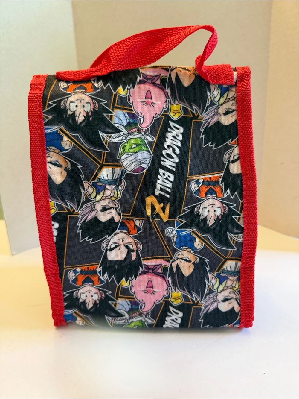 Bioworld Dragon Ball Z Kids Lunch Bag in Red, Black, Yellow